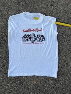 80s Vtg Darrell Mansfield Band Shirt XL Jesus Rock Roll Tank Top Single USA